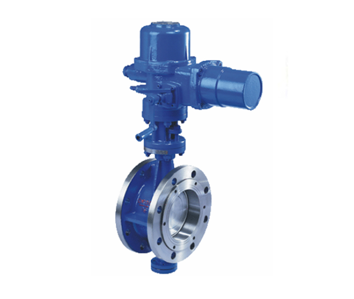  Electric flange butterfly valve