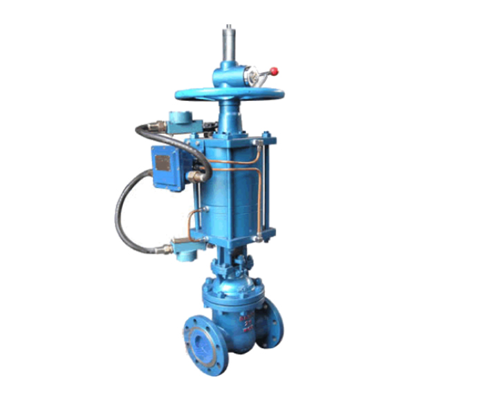  Pneumatic flange gate valve