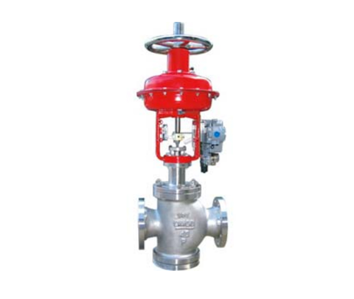  Pneumatic double seat control valve