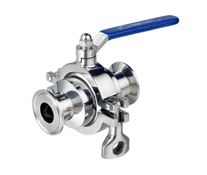  Clamp type through ball valve